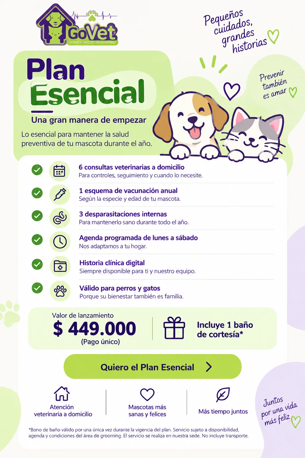 Plan Esencial GoVet para perros y gatos